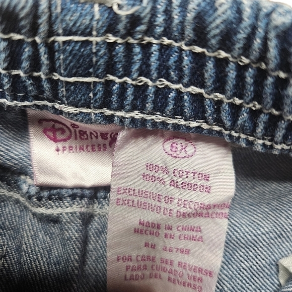 Disney Princess 6X Embroidered Crown Princess Denim Jeans - Picture 4 of 4